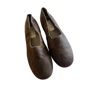 Preview Collection Brown Suede Ballet Flats Size 9W
